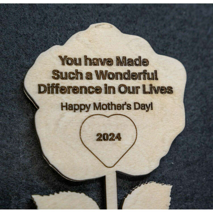 Market on Blackhawk:  Laser-Cut & Air-Brushed Wood Flowers for Mothers   |   Woodworking Creations